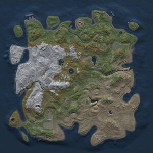 Thumbnail Rust Map: Procedural Map, Size: 4250, Seed: 1764, 14 Monuments