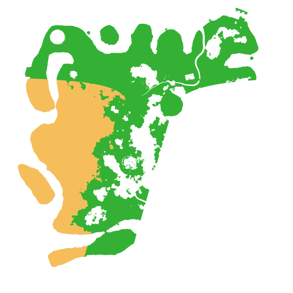 Biome Rust Map: Procedural Map, Size: 3500, Seed: 1747
