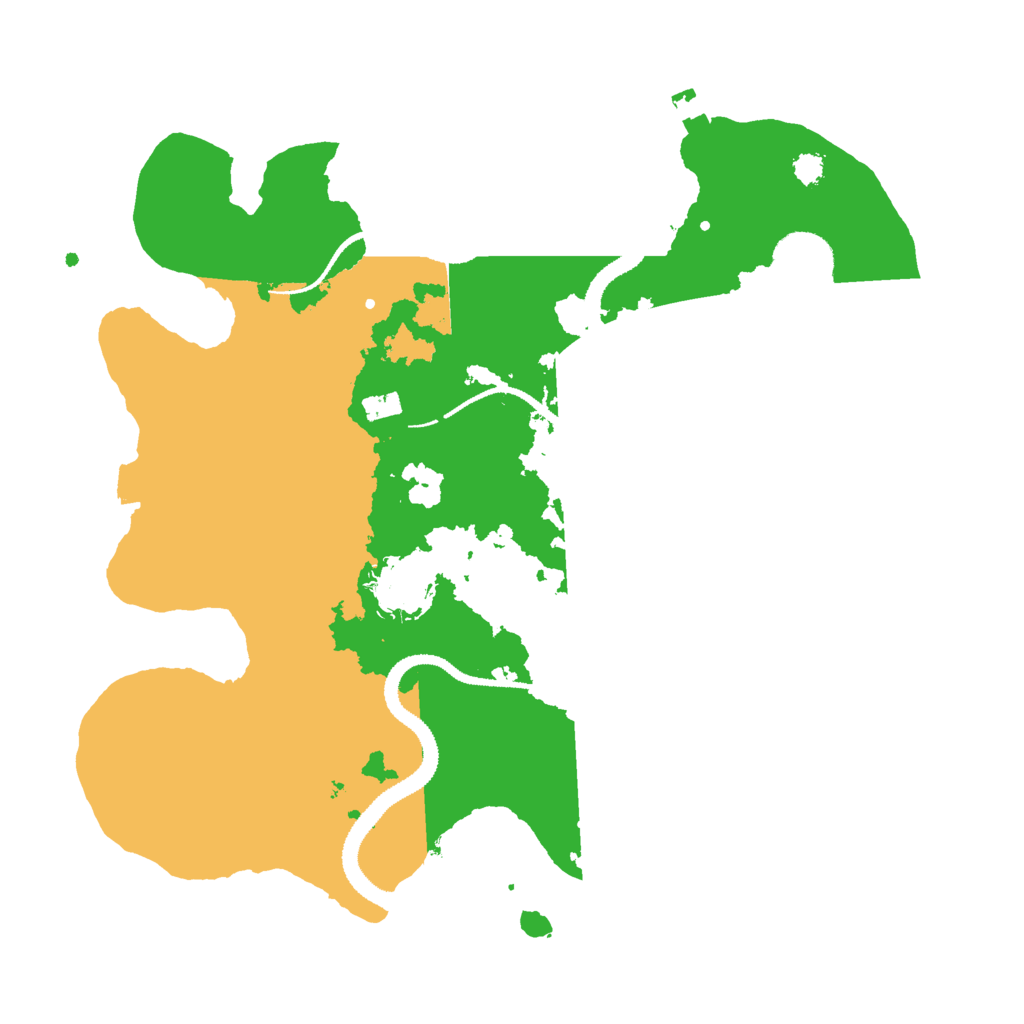 Biome Rust Map: Procedural Map, Size: 3000, Seed: 101215