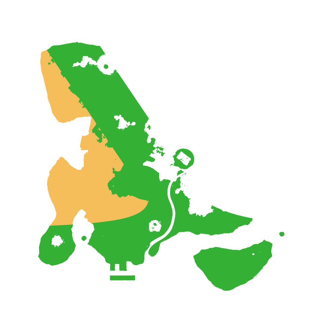 Biome Rust Map: Procedural Map, Size: 2500, Seed: 1416664571