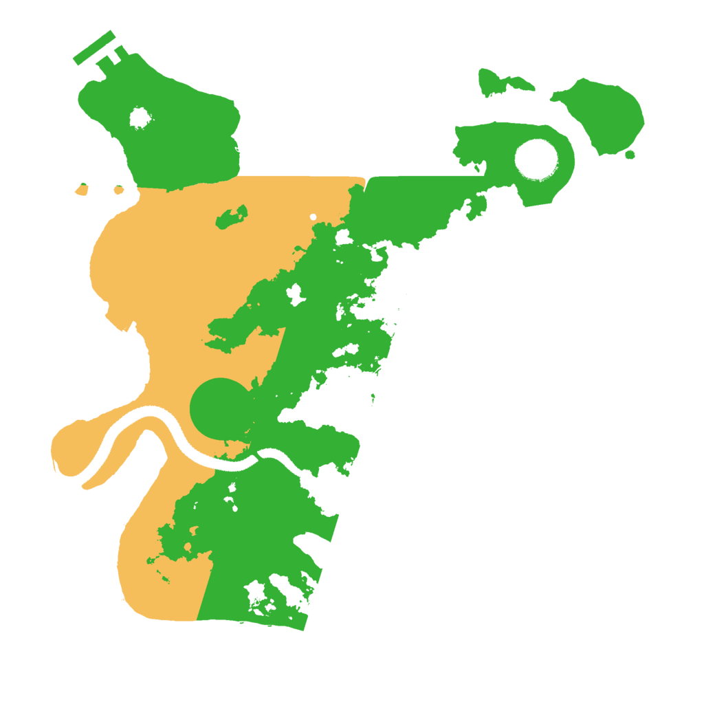 Biome Rust Map: Procedural Map, Size: 3000, Seed: 16181