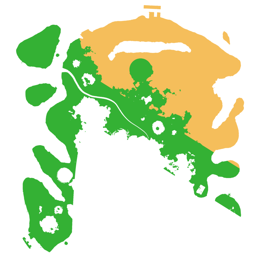 Biome Rust Map: Procedural Map, Size: 3200, Seed: 1827677351