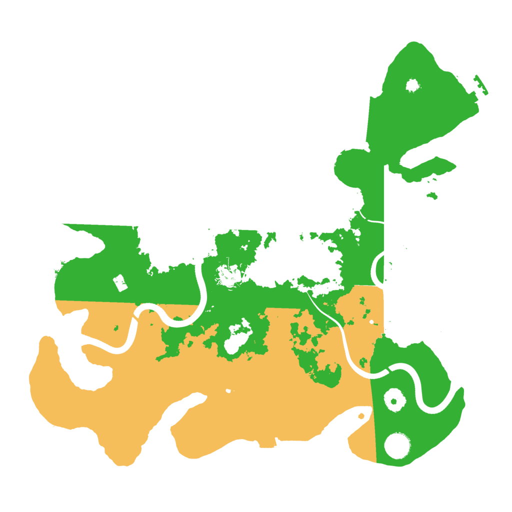 Biome Rust Map: Procedural Map, Size: 3500, Seed: 3141964