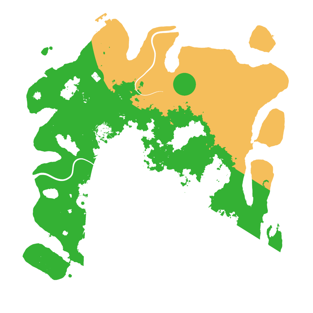 Biome Rust Map: Procedural Map, Size: 3650, Seed: 884943609