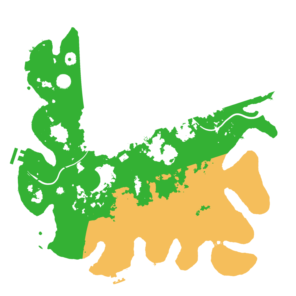 Biome Rust Map: Procedural Map, Size: 3600, Seed: 818