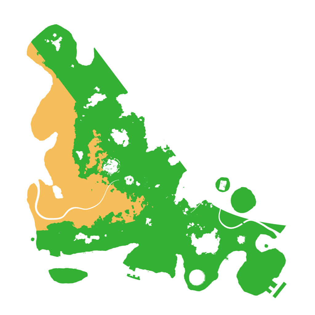 Biome Rust Map: Procedural Map, Size: 3500, Seed: 265916923