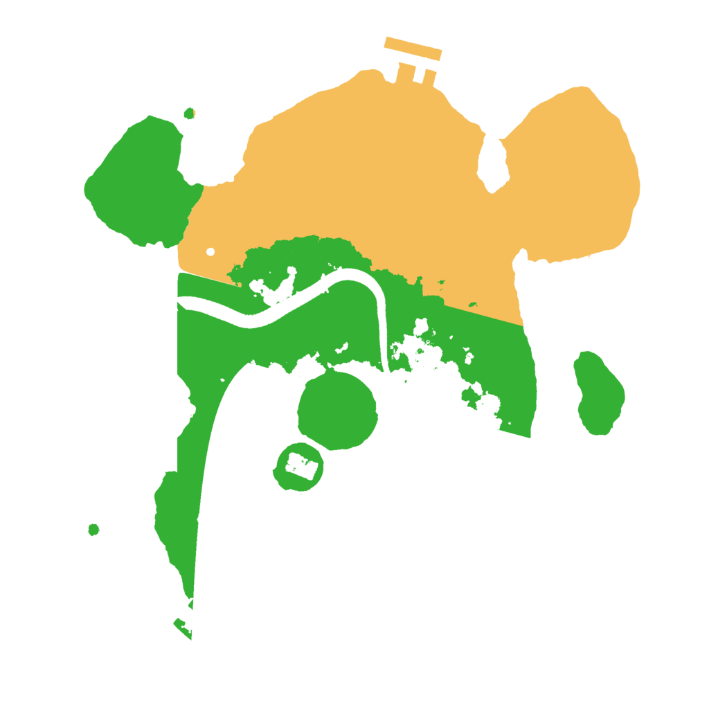 Biome Rust Map: Procedural Map, Size: 2500, Seed: 16178246