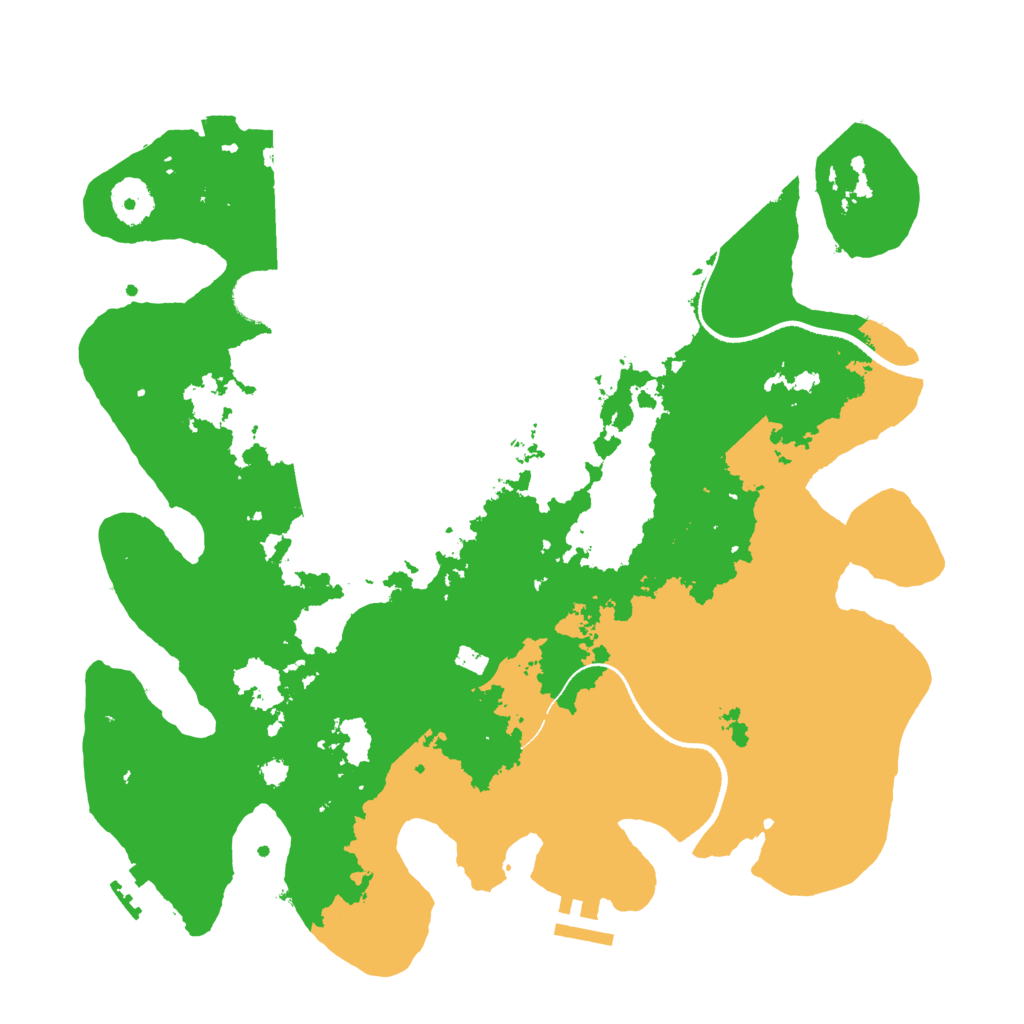 Biome Rust Map: Procedural Map, Size: 3500, Seed: 971814806