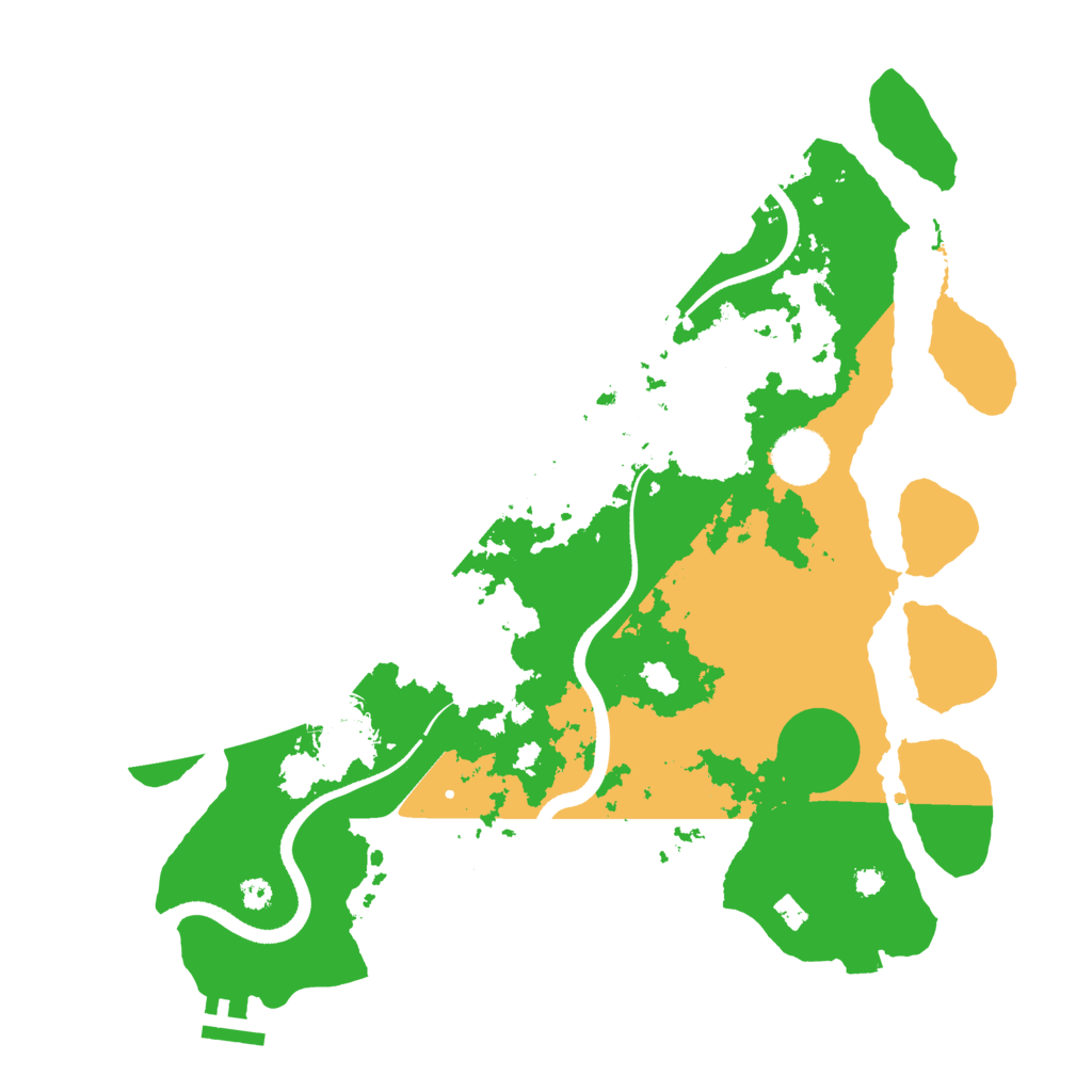 Biome Rust Map: Procedural Map, Size: 3500, Seed: 1911842408