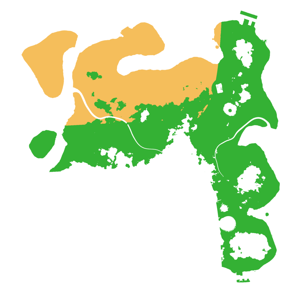 Biome Rust Map: Procedural Map, Size: 3500, Seed: 962916745