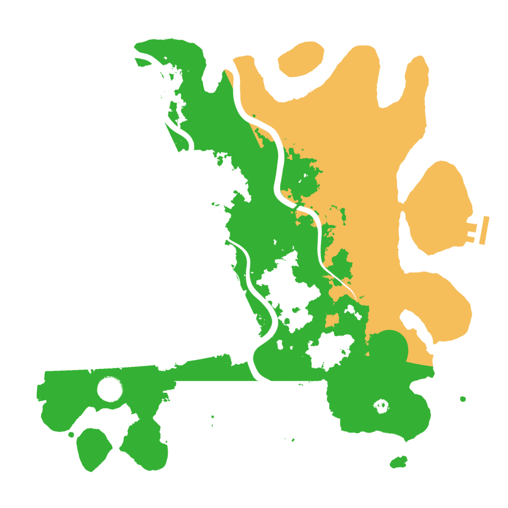 Biome Rust Map: Procedural Map, Size: 3600, Seed: 1745464051