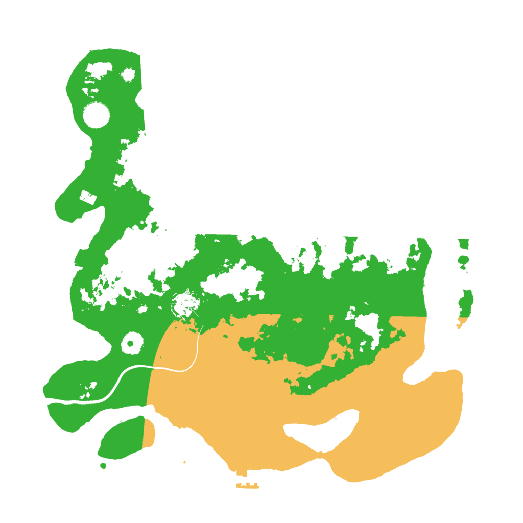 Biome Rust Map: Procedural Map, Size: 3500, Seed: 563372589