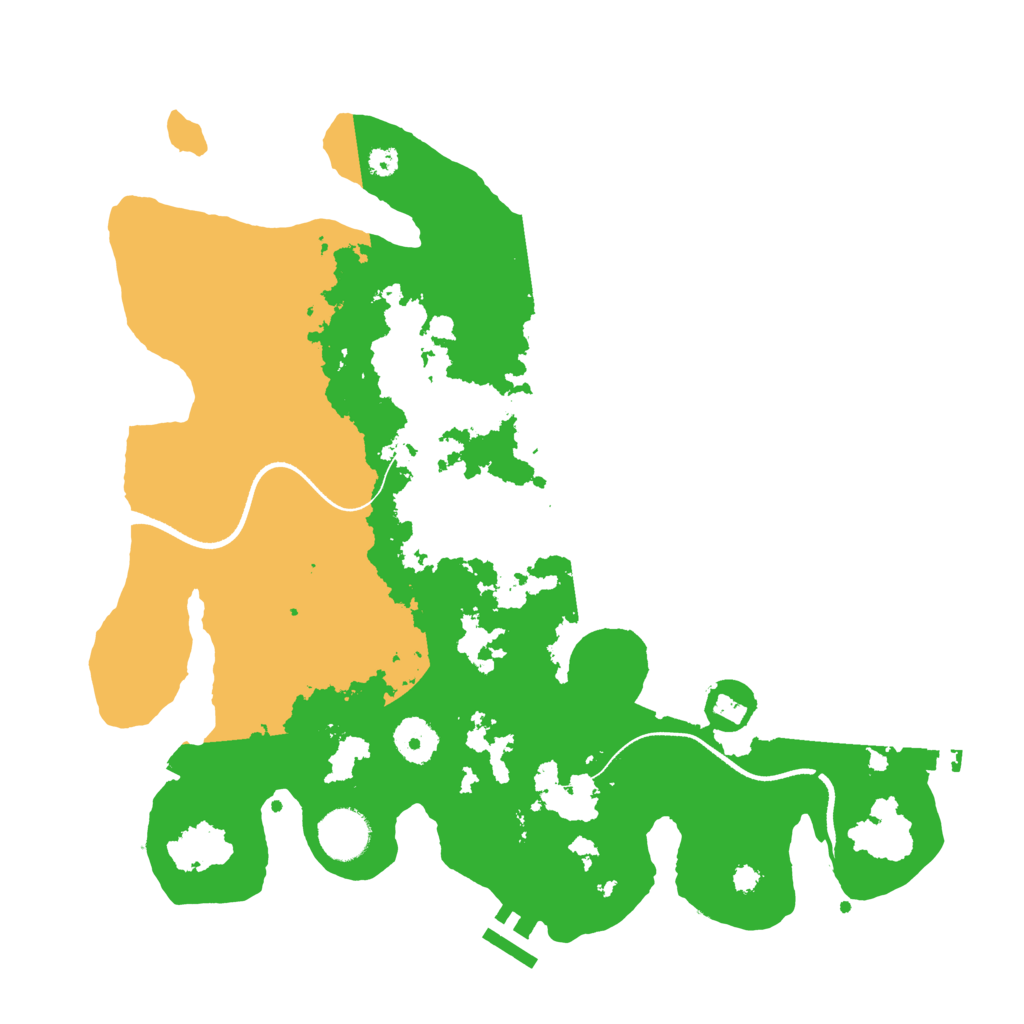 Biome Rust Map: Procedural Map, Size: 3500, Seed: 16262468