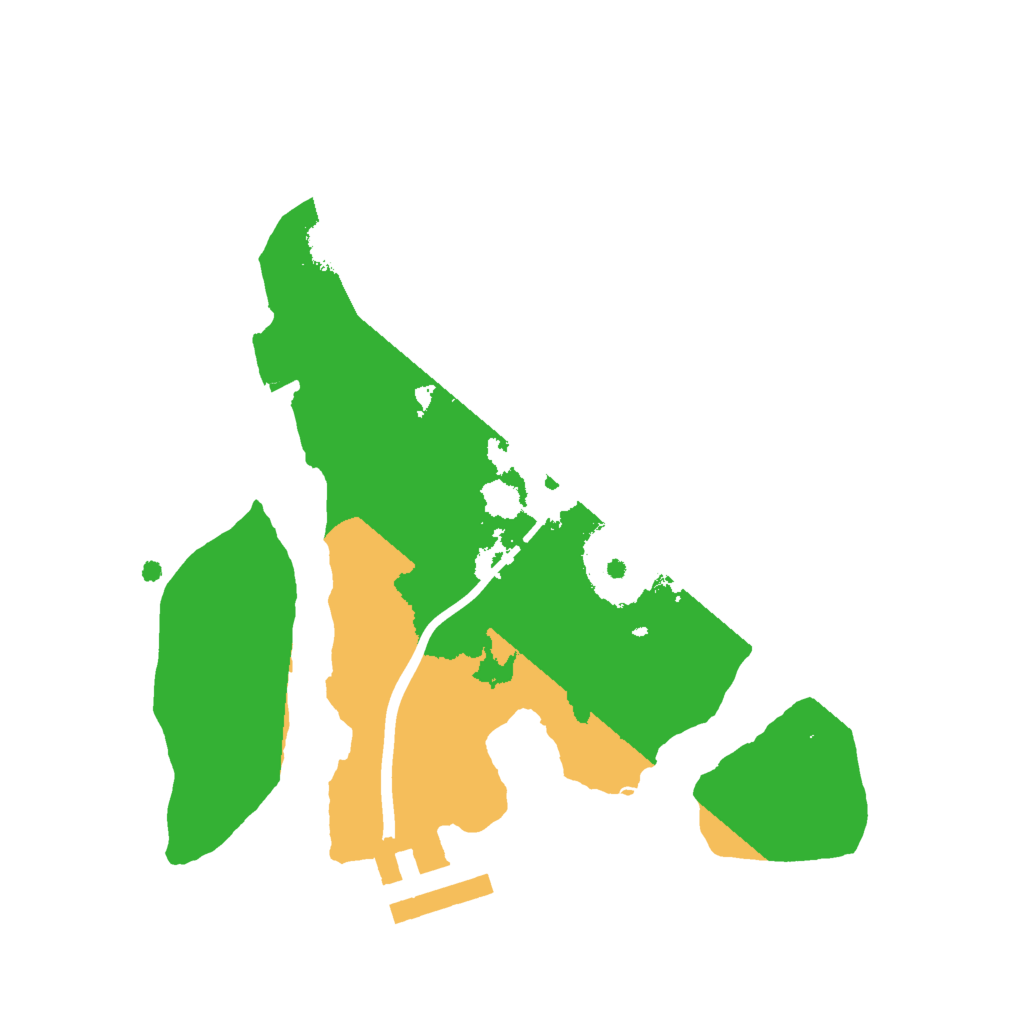 Biome Rust Map: Procedural Map, Size: 2000, Seed: 870908368