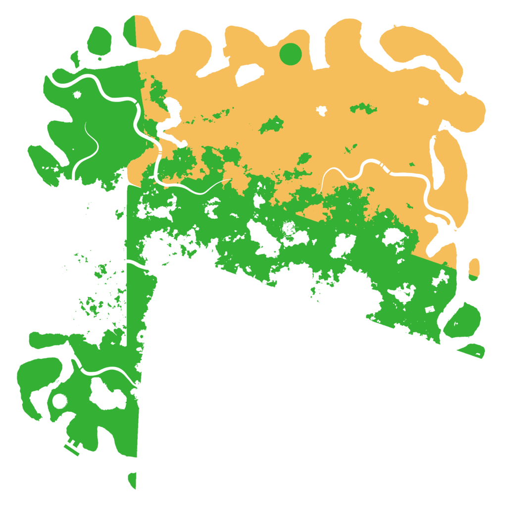 Biome Rust Map: Procedural Map, Size: 6000, Seed: 1378615823
