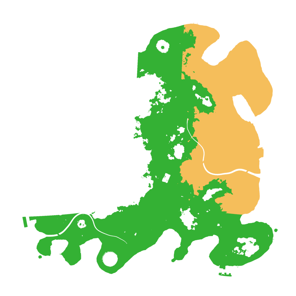 Biome Rust Map: Procedural Map, Size: 3500, Seed: 1313111391