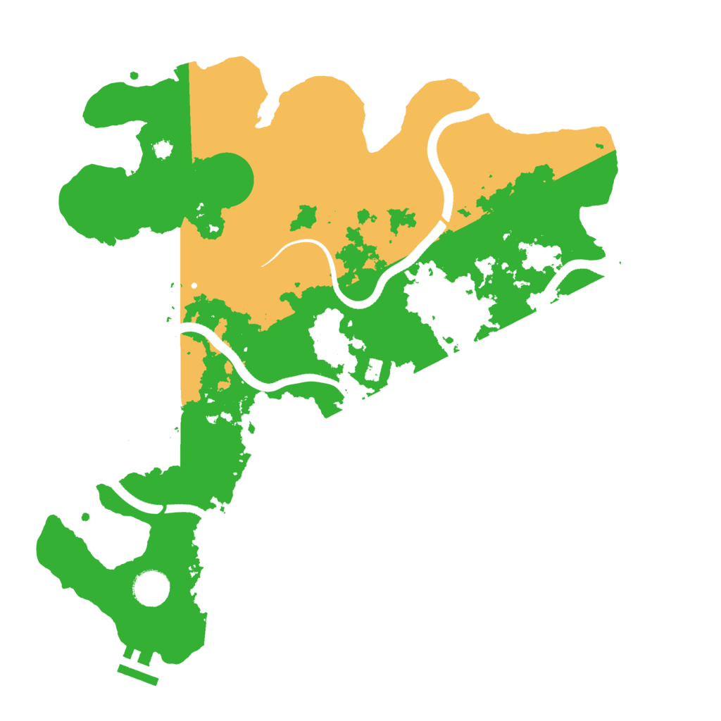 Biome Rust Map: Procedural Map, Size: 3500, Seed: 1555490865