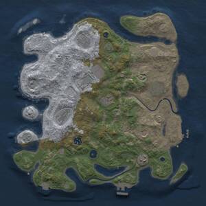 Thumbnail Rust Map: Procedural Map, Size: 3800, Seed: 152922826, 14 Monuments