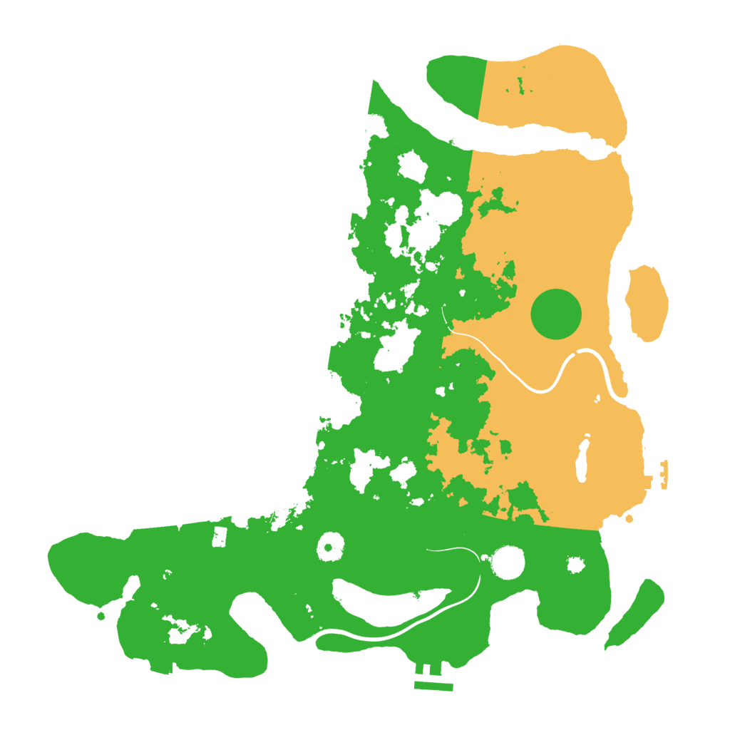Biome Rust Map: Procedural Map, Size: 3800, Seed: 152922826