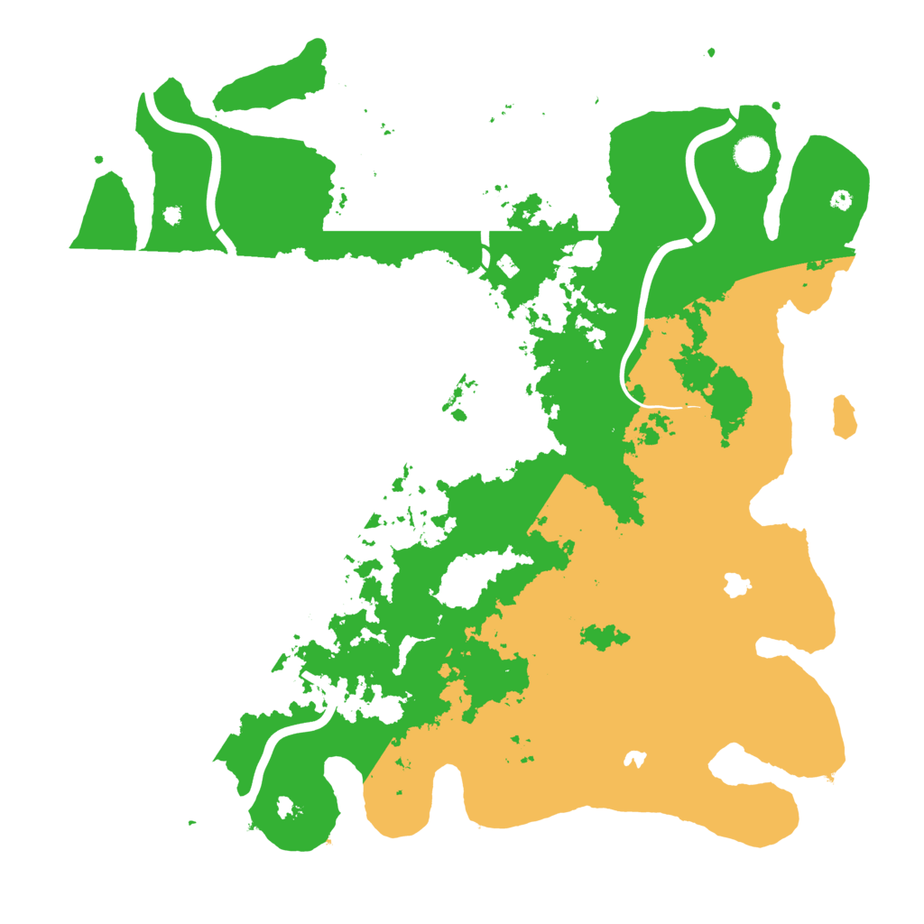Biome Rust Map: Procedural Map, Size: 4500, Seed: 1214630865