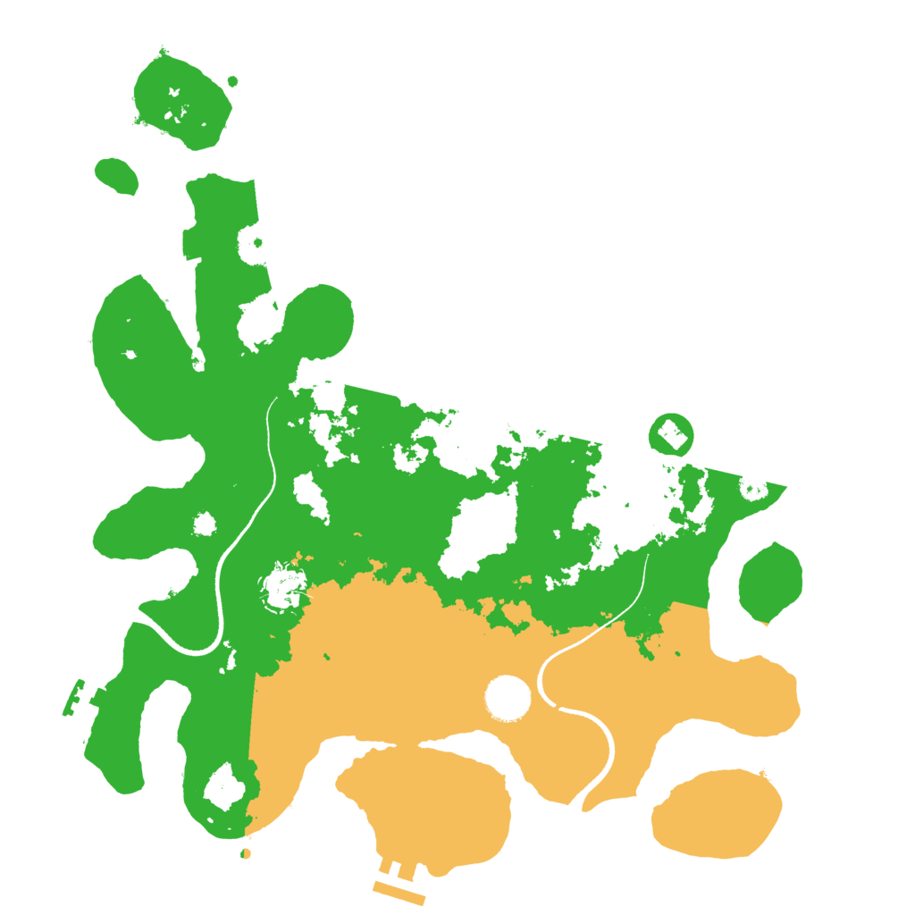 Biome Rust Map: Procedural Map, Size: 3500, Seed: 1428232525