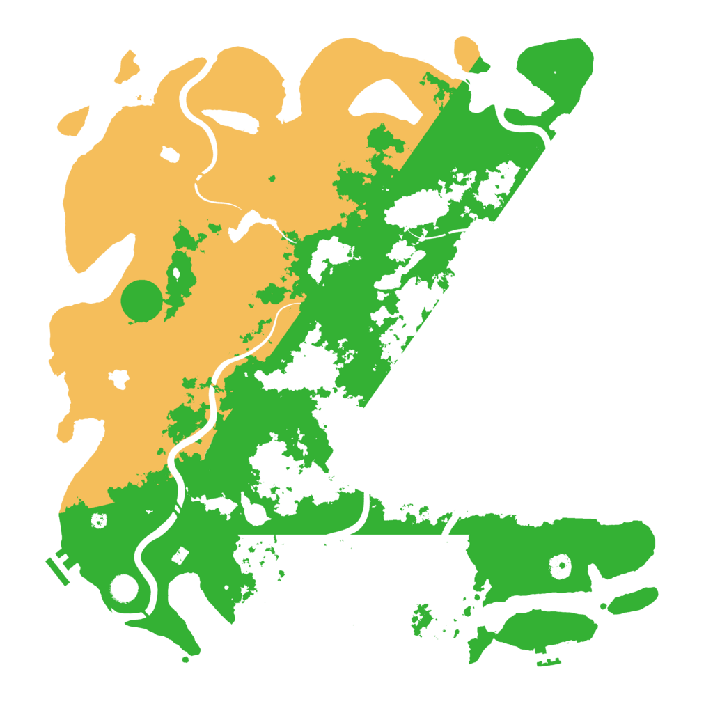 Biome Rust Map: Procedural Map, Size: 4500, Seed: 740154267