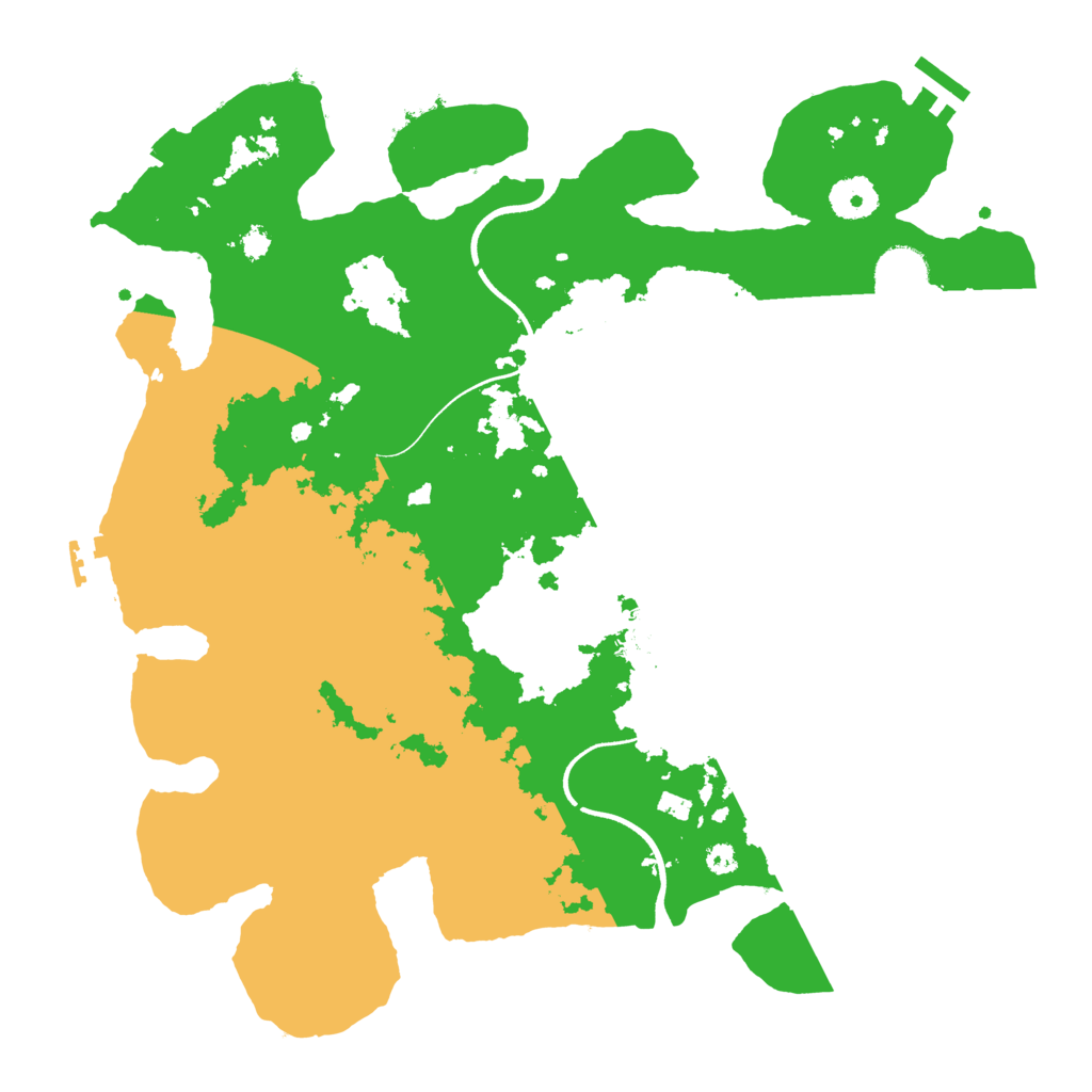 Biome Rust Map: Procedural Map, Size: 3600, Seed: 27325