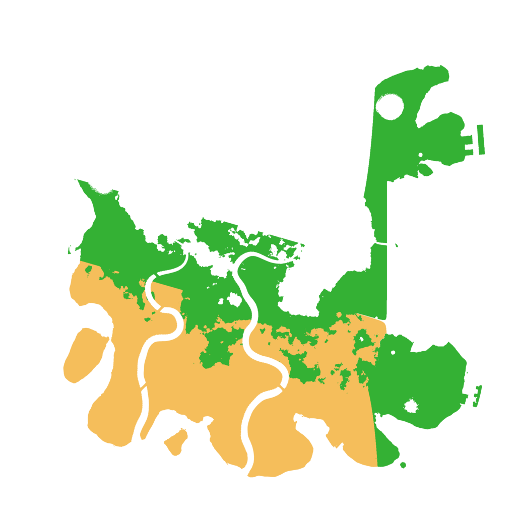 Biome Rust Map: Procedural Map, Size: 3500, Seed: 2032093678