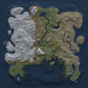 Thumbnail Rust Map: Procedural Map, Size: 4250, Seed: 437298594, 16 Monuments
