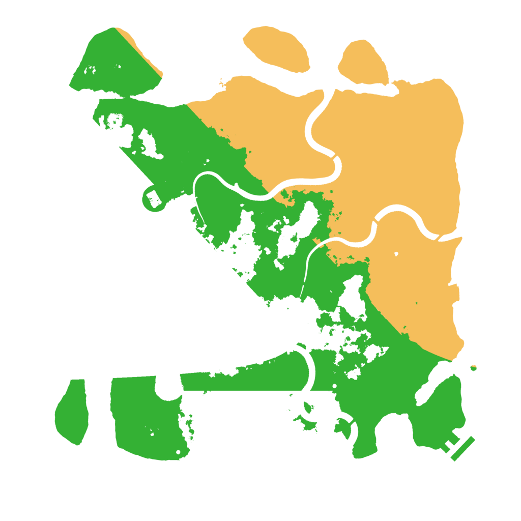 Biome Rust Map: Procedural Map, Size: 3522, Seed: 43353