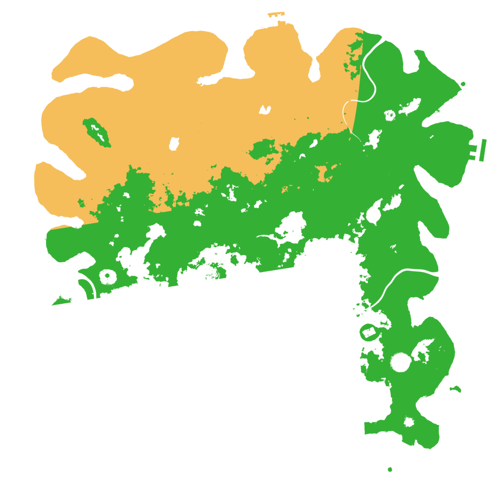 Biome Rust Map: Procedural Map, Size: 4500, Seed: 561463684