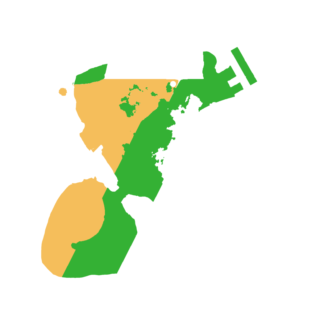 Biome Rust Map: Procedural Map, Size: 1600, Seed: 4443