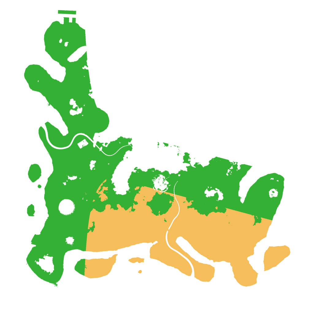 Biome Rust Map: Procedural Map, Size: 3500, Seed: 1607986434