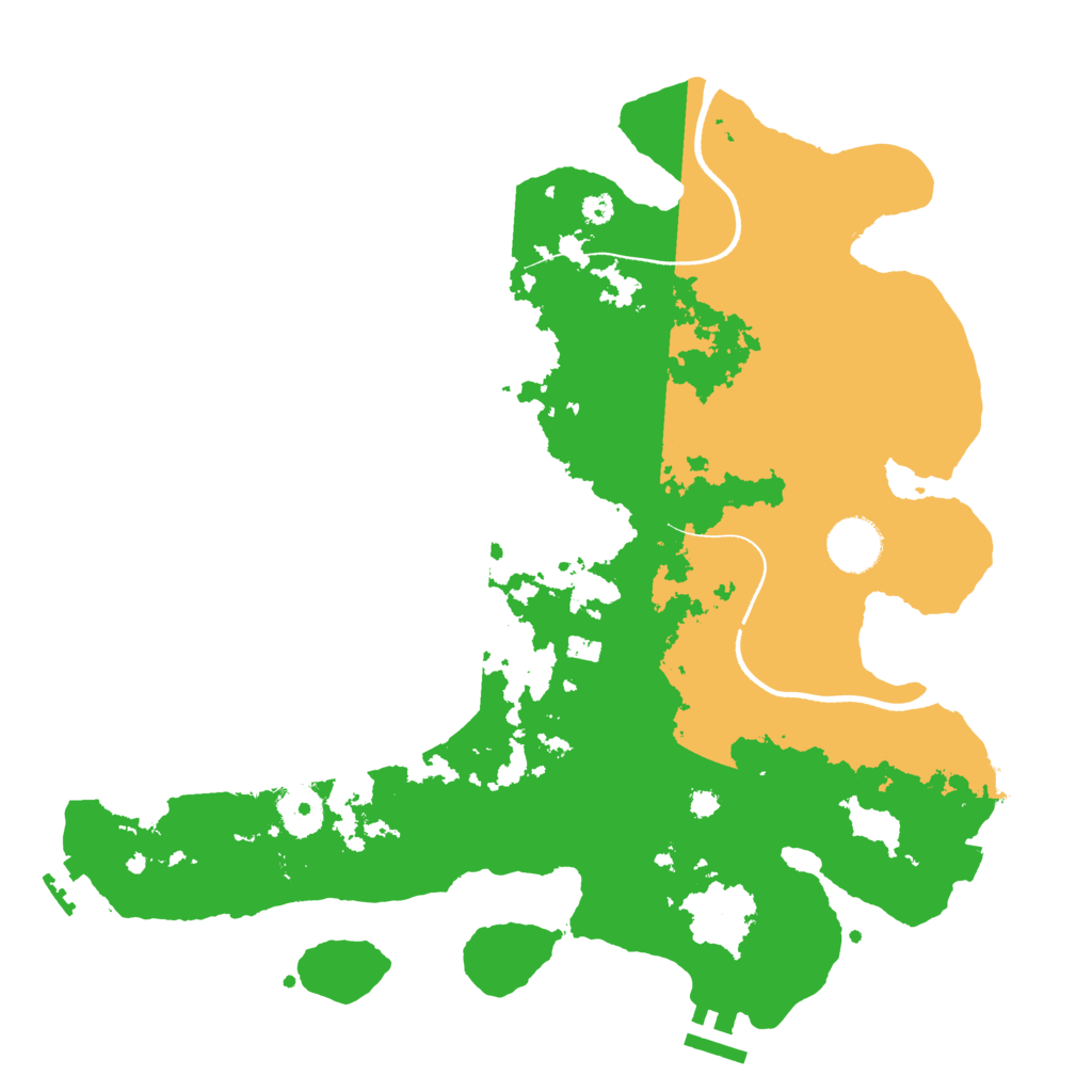 Biome Rust Map: Procedural Map, Size: 3500, Seed: 2055612577