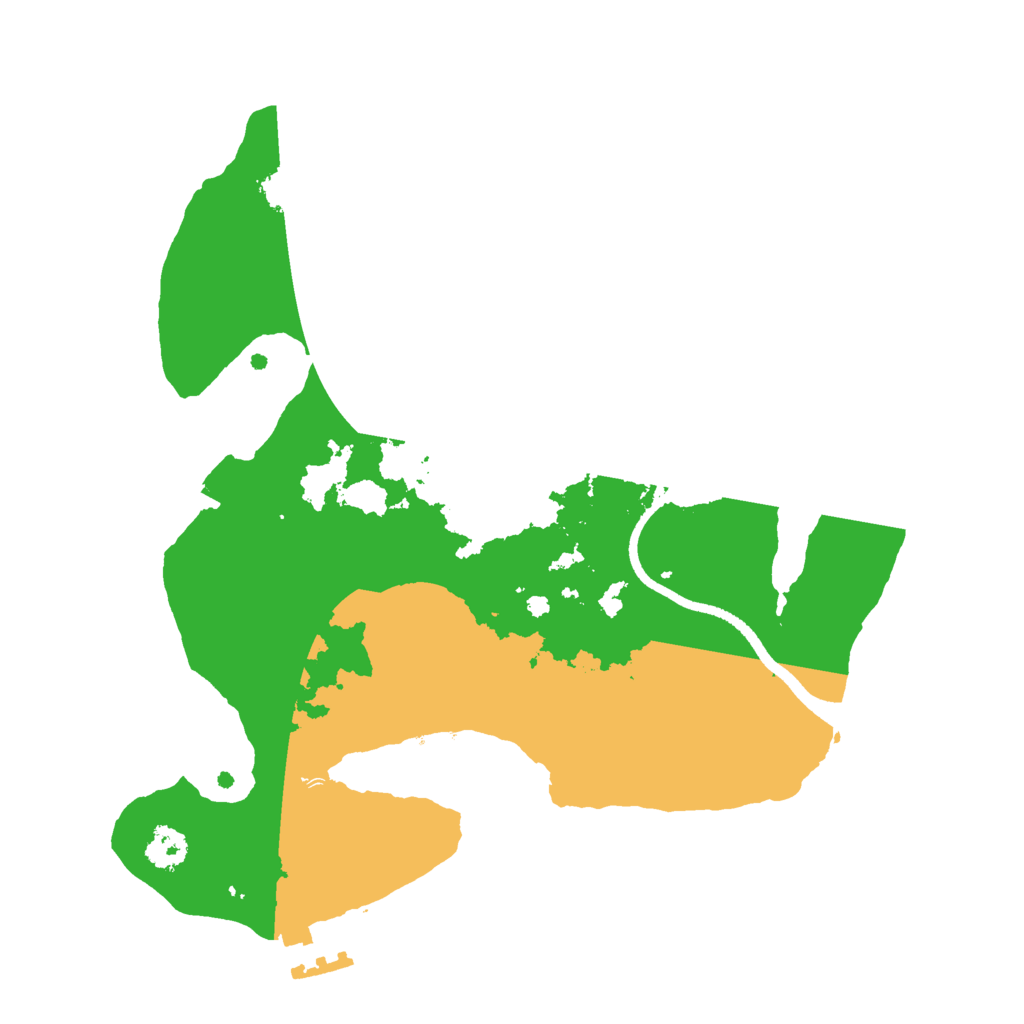 Biome Rust Map: Procedural Map, Size: 2500, Seed: 517507544