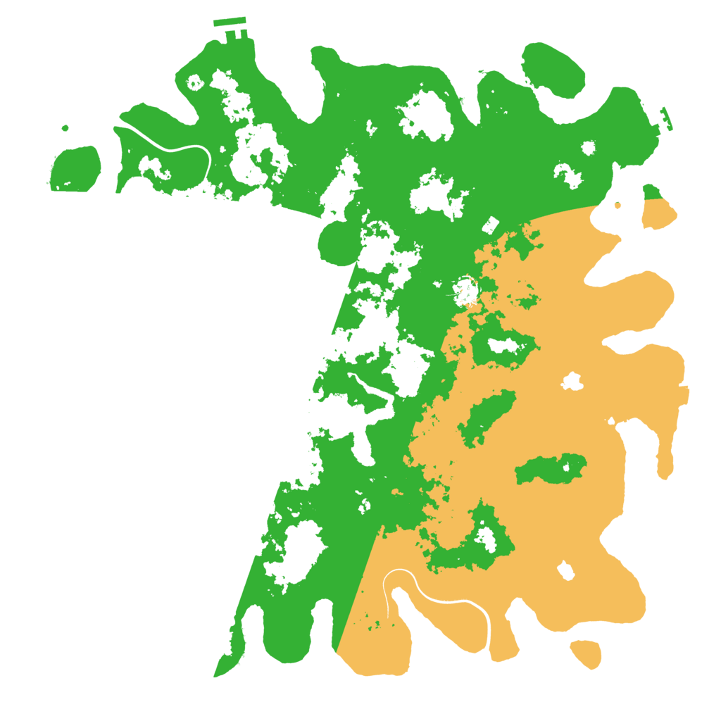Biome Rust Map: Procedural Map, Size: 4500, Seed: 500007820