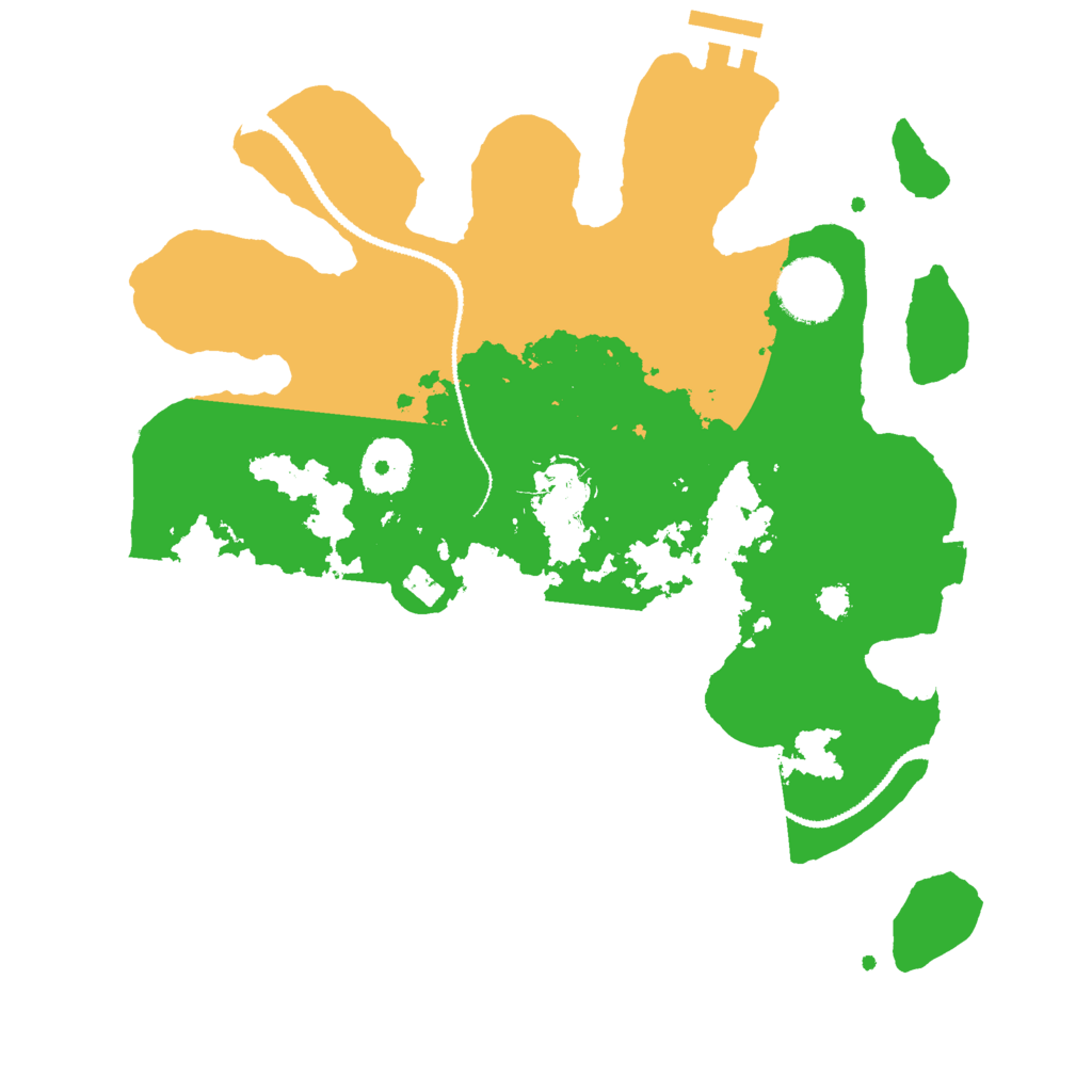 Biome Rust Map: Procedural Map, Size: 3000, Seed: 355563