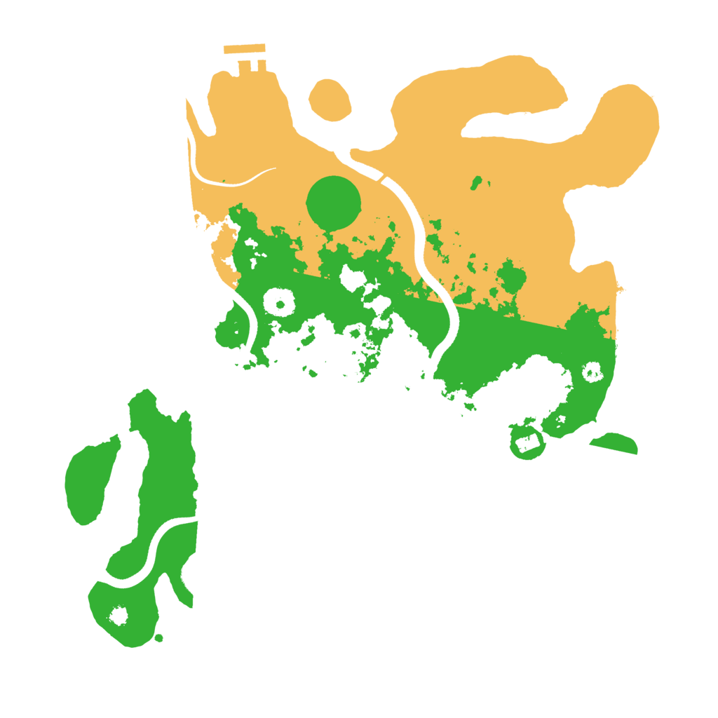 Biome Rust Map: Procedural Map, Size: 3500, Seed: 6853