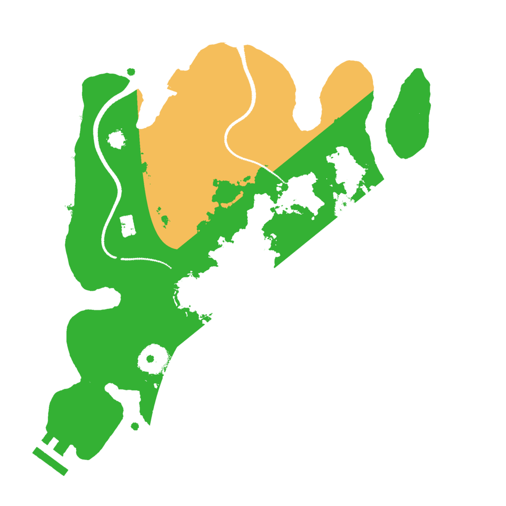 Biome Rust Map: Procedural Map, Size: 2600, Seed: 1399860436