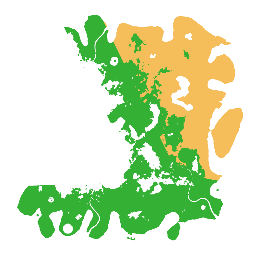 Biome Rust Map: Procedural Map, Size: 4500, Seed: 758020589