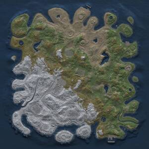Thumbnail Rust Map: Procedural Map, Size: 4500, Seed: 218, 16 Monuments