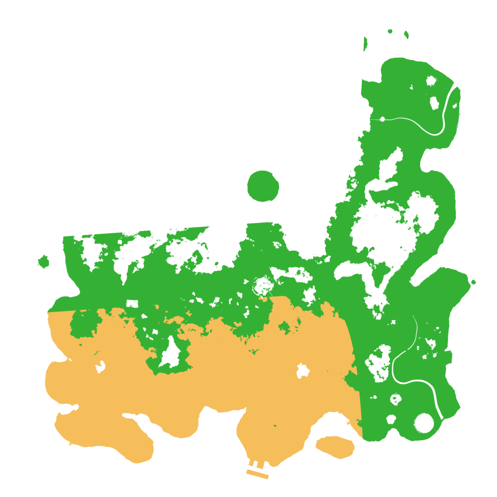 Biome Rust Map: Procedural Map, Size: 4500, Seed: 1999215928