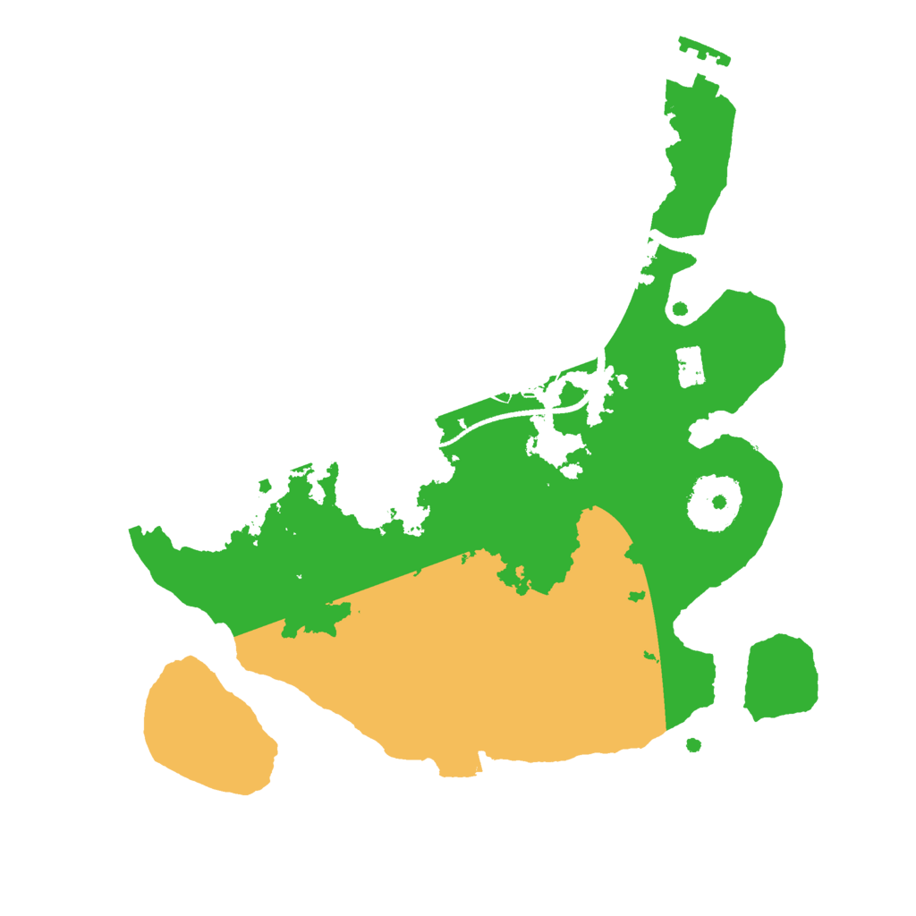 Biome Rust Map: Procedural Map, Size: 2500, Seed: 1376991643