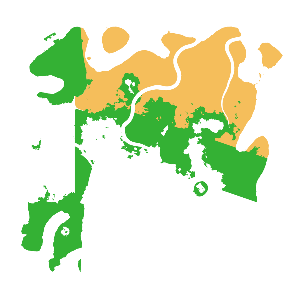 Biome Rust Map: Procedural Map, Size: 3500, Seed: 213032025