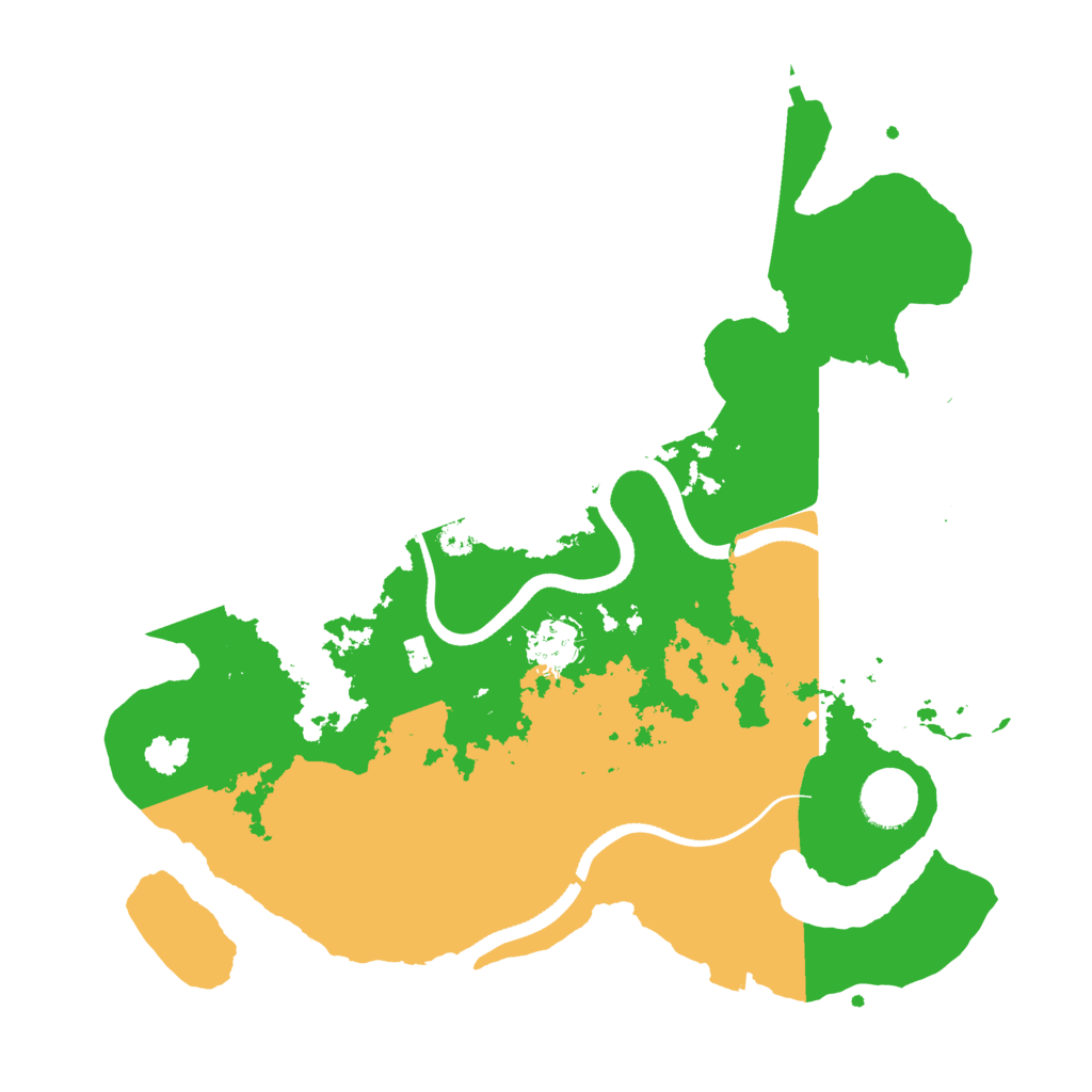 Biome Rust Map: Procedural Map, Size: 3500, Seed: 1376991643
