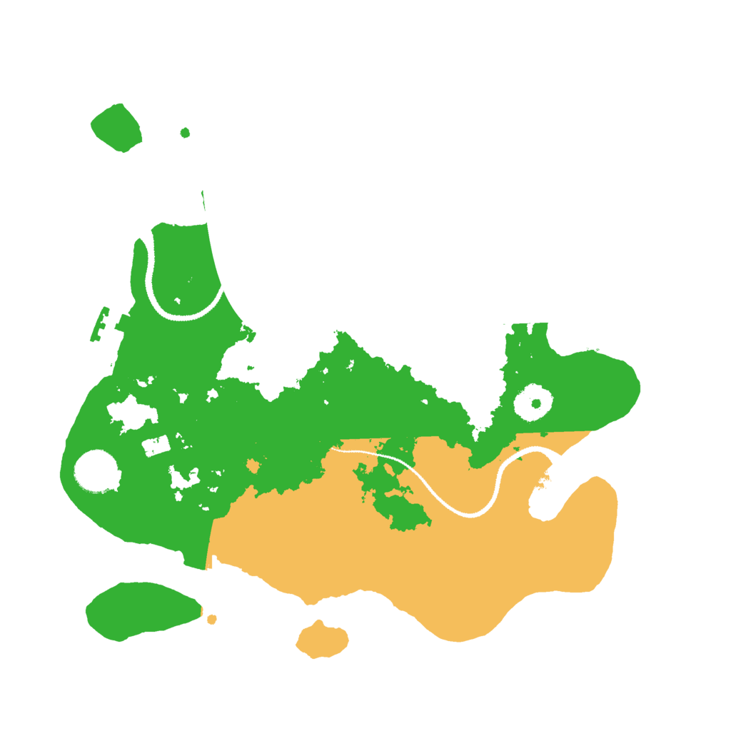 Biome Rust Map: Procedural Map, Size: 3000, Seed: 30277