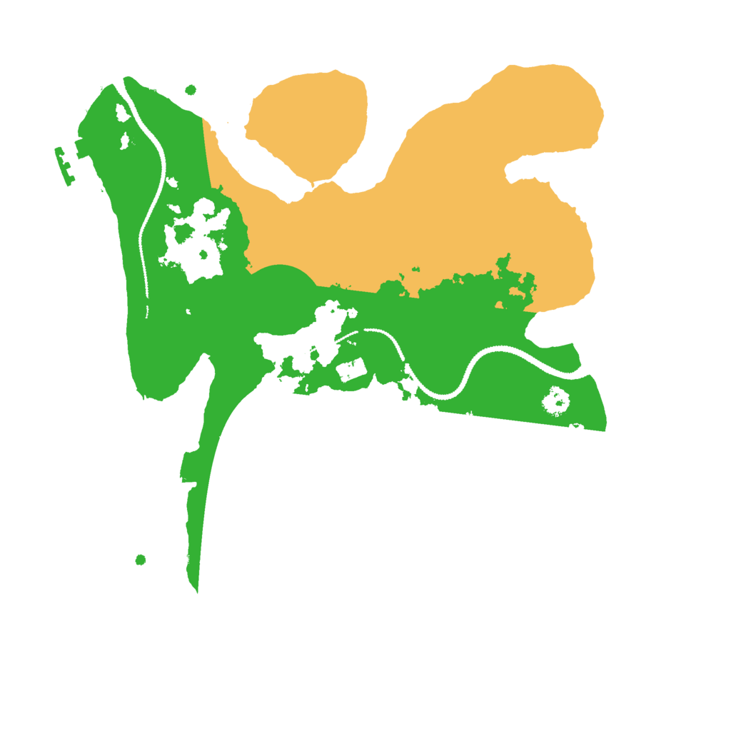 Biome Rust Map: Procedural Map, Size: 2800, Seed: 180302111