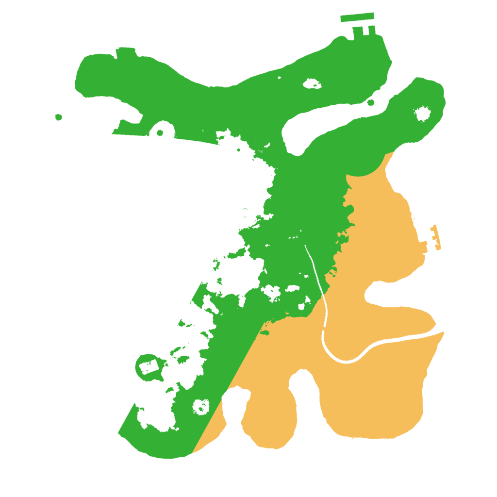 Biome Rust Map: Procedural Map, Size: 3000, Seed: 436523