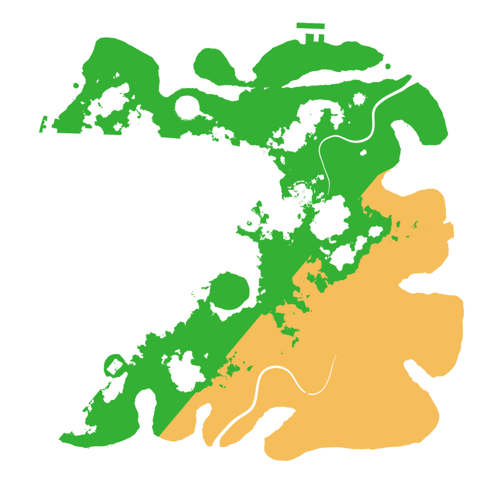 Biome Rust Map: Procedural Map, Size: 3600, Seed: 516205759