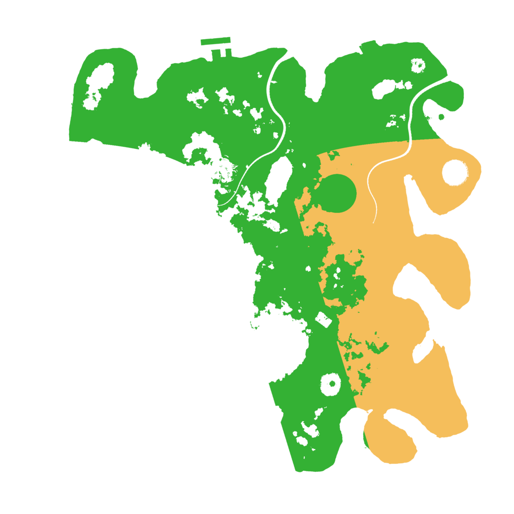 Biome Rust Map: Procedural Map, Size: 3500, Seed: 422603581